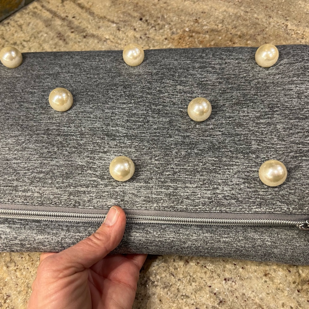 Clutch with Pearl Accents purse